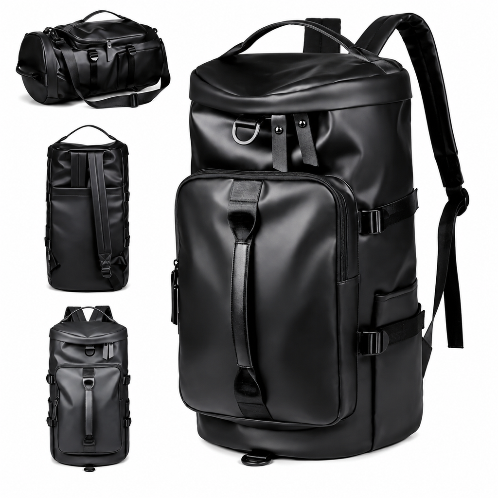 Mochila Bolso Viaje Impermeable Pu 2 En 1 Grande 29 Litros