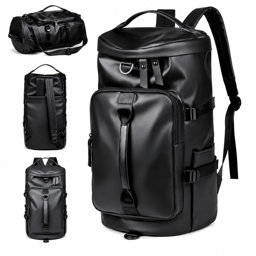 Mochila Bolso Viaje Impermeable Pu 2 En 1 Grande 29 Litros