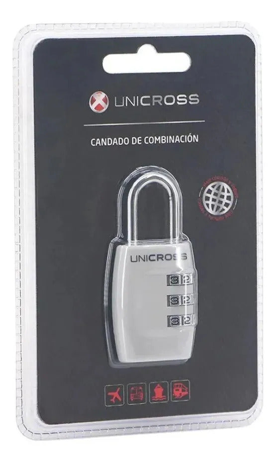 Candado Unicross Valija Colores Surtidos 3 x 6 cm