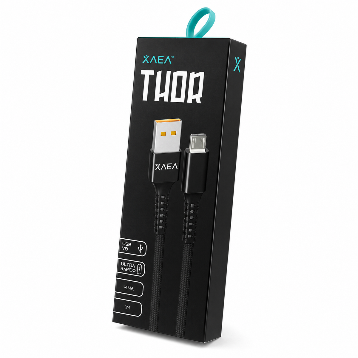 Cable USB-A a Micro USB V8 4.4A – Carga Rápida 1 m  THOR XAEA