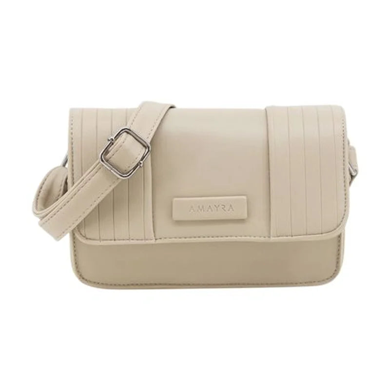 Cartera Bandolera PU Visón 22x15x8 cm Amayra - 67.8700140