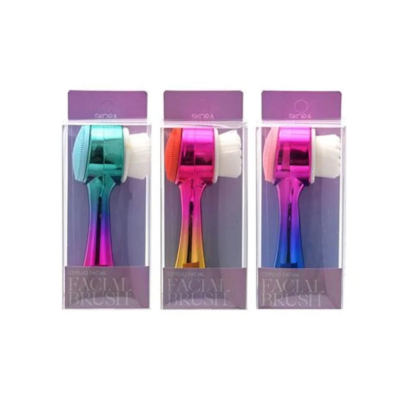Cepillo Para Limpieza Facial Metalizado Skora