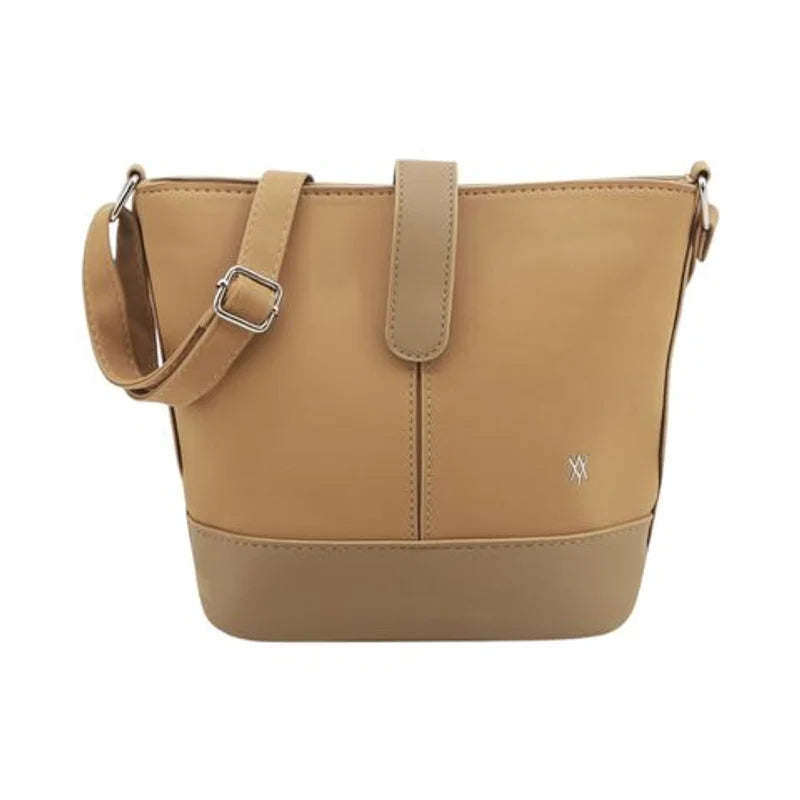 Cartera Bandolera PU Camel 26x20x8 cm Amayra - 67.5400083