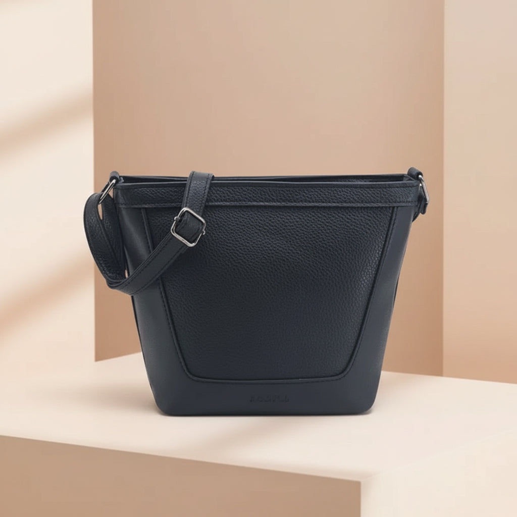 Cartera Bandolera PU Negra 25x20x9 cm Amayra - 67.5400103