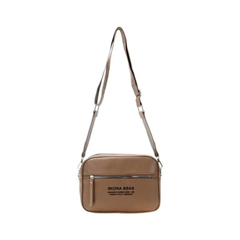 Cartera Bandolera PU Callao Visón 24x16x8 cm Skora - 43552