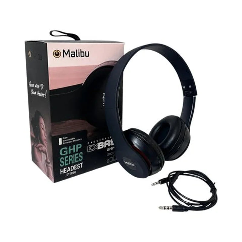 Auriculares Vincha Con Microfono Y Cable Malibu