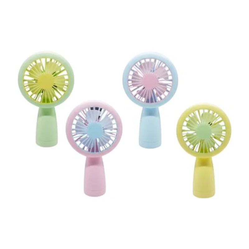 Ventilador De Mano Carga USB 17 X 10,5 Cm Colores Surtidos
