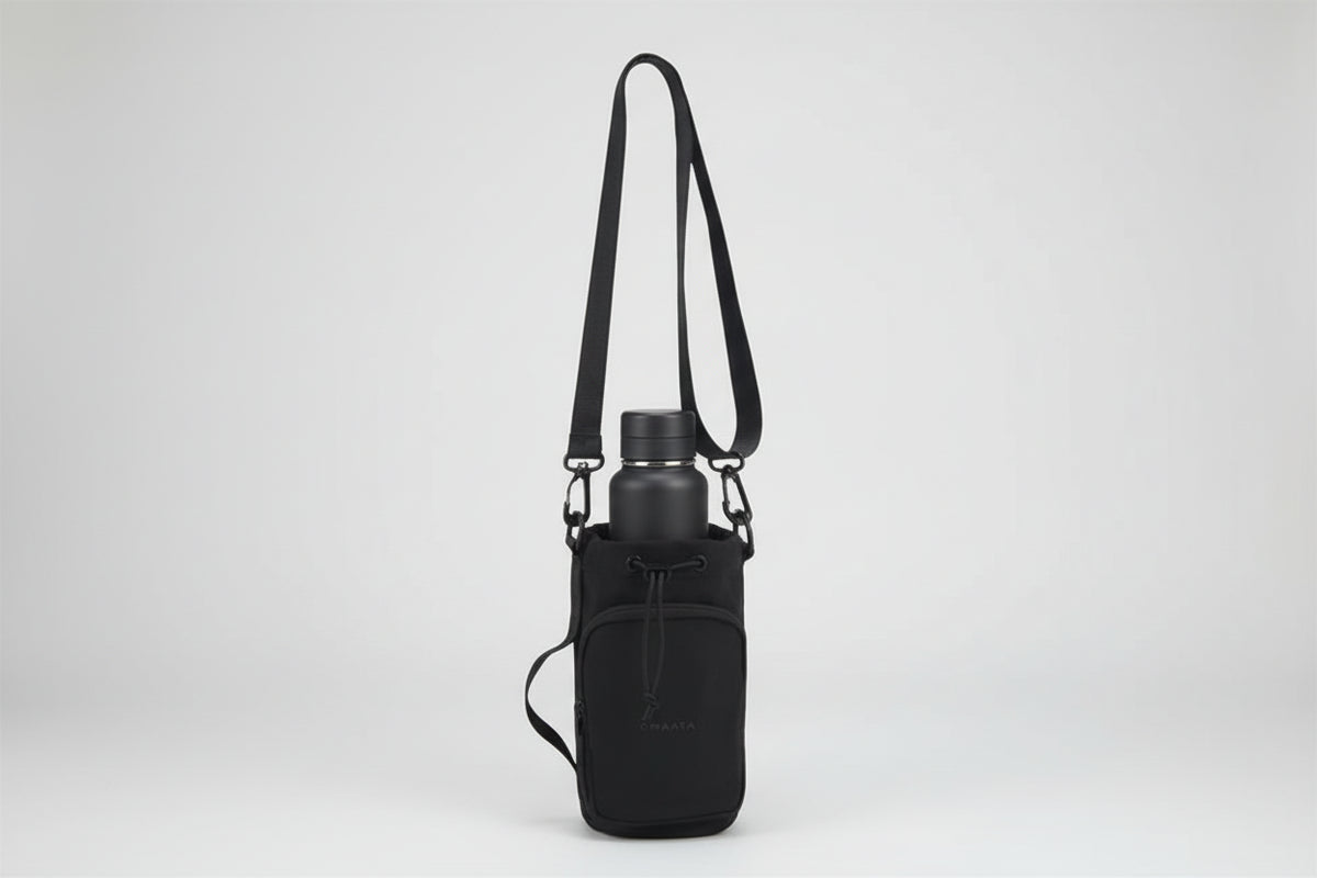 Bandolera Portabotellas Negra 8x23x7 cm Amayra - 67.8500090