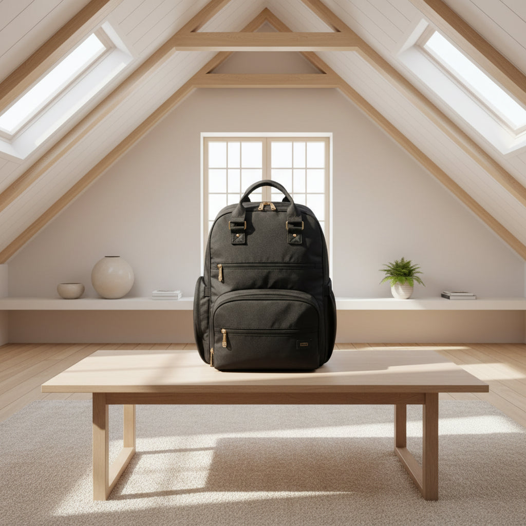Mochila Maternal Negra 35x43x21 cm Amayra - 67.8000001